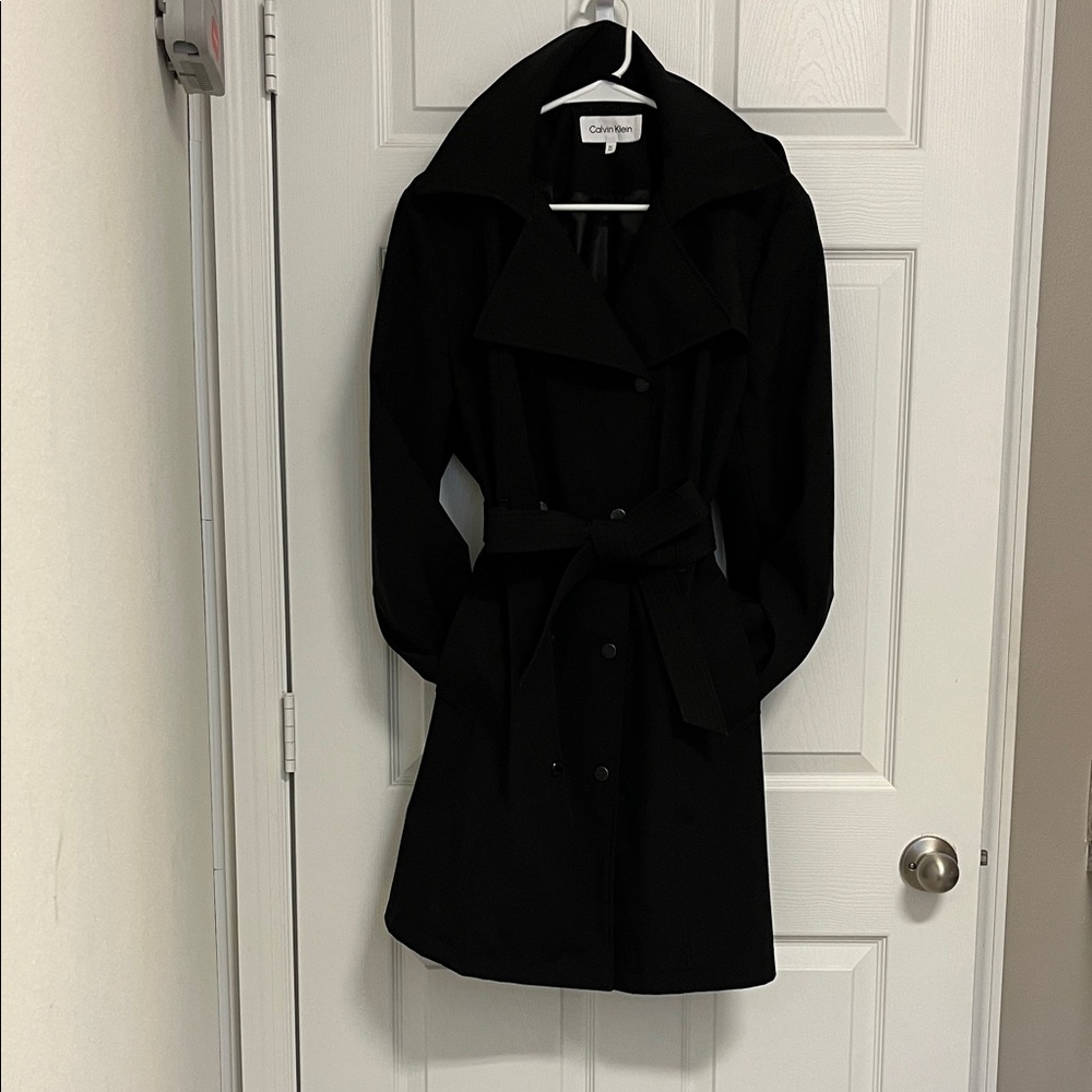 Calvin Klein Elegant Black Coat